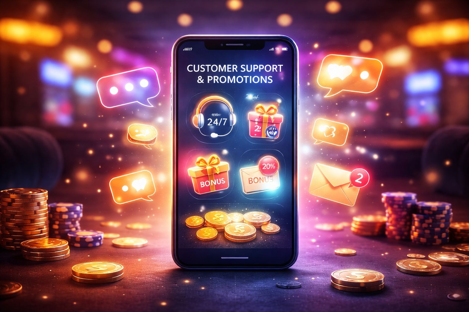 Get Promotions, Alerts, And Support Directly In The App